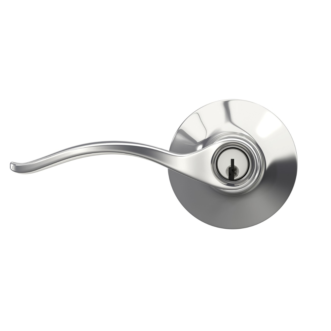 Pennant Lever Keyed Entry Lock with Plymouth Trim
