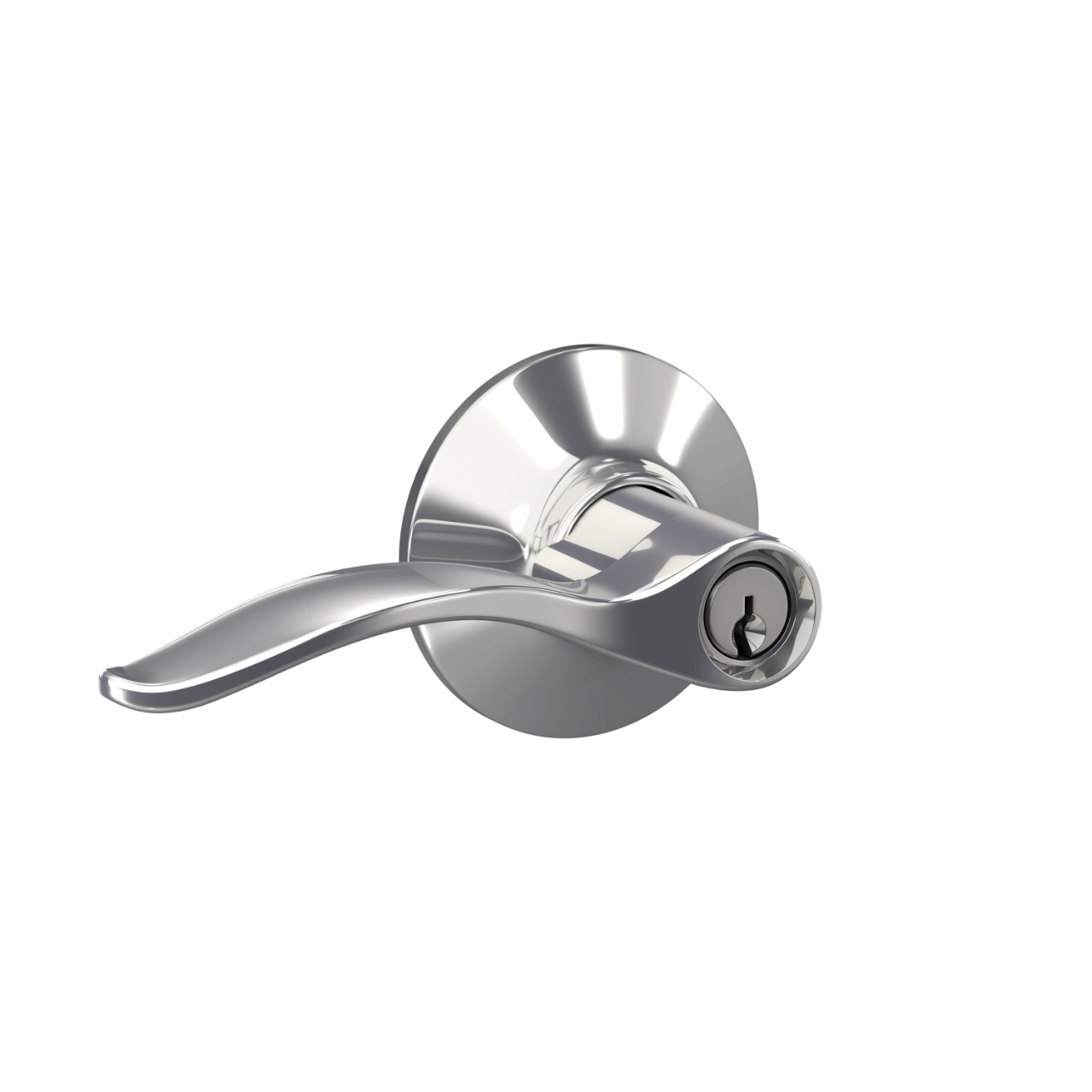 Pennant Lever Keyed Entry Lock with Plymouth Trim