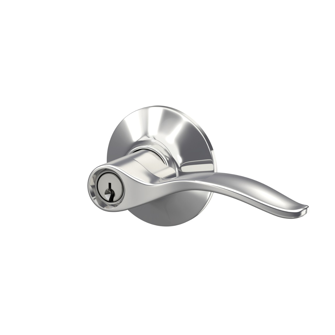 Pennant Lever Keyed Entry Lock with Plymouth Trim