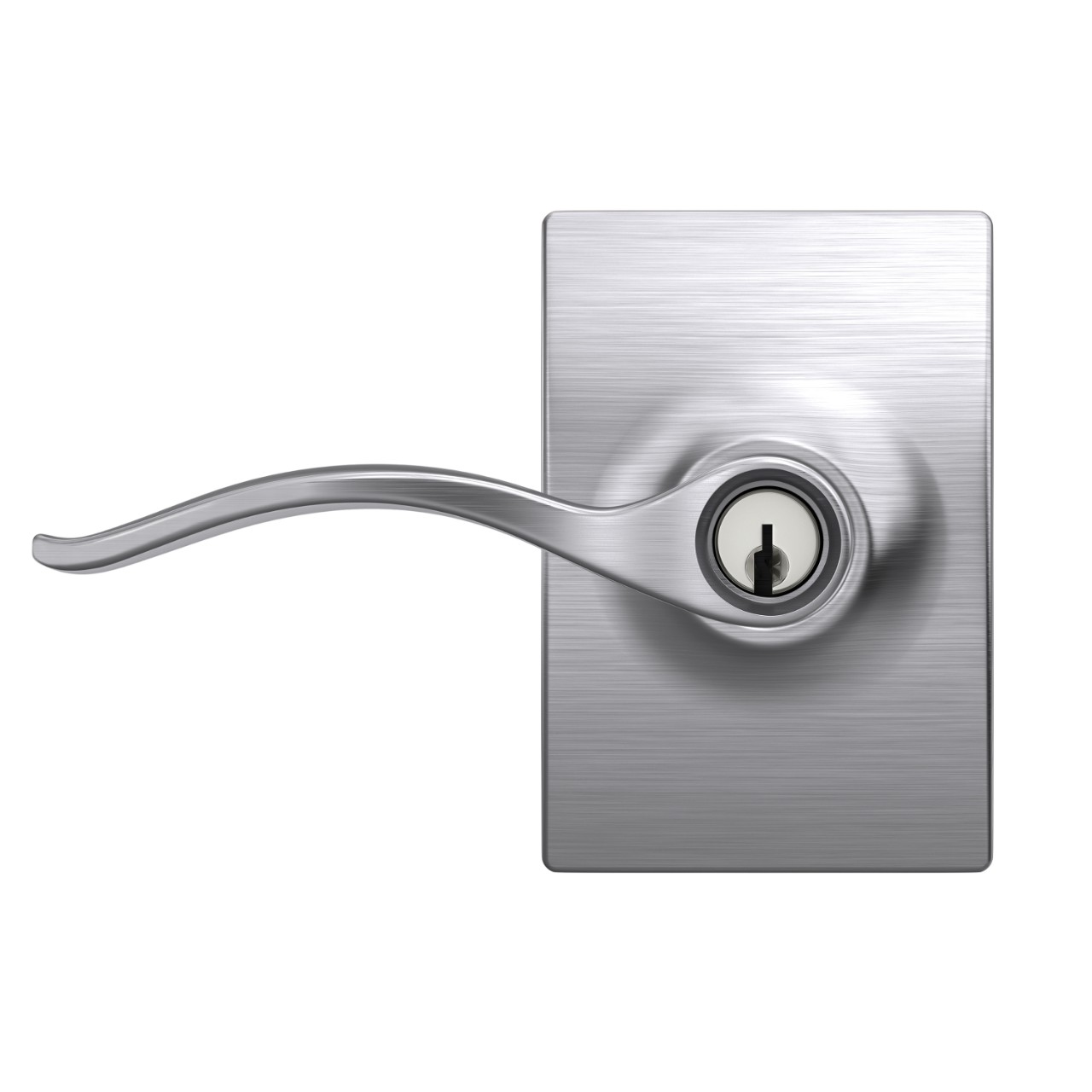 Pennant Lever Keyed Entry Lock with Century Trim