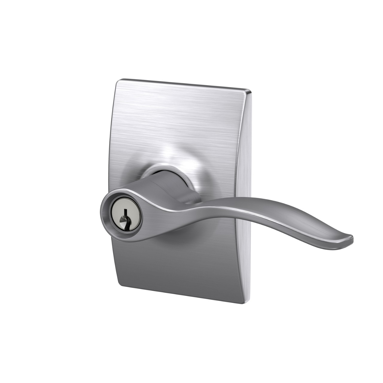 Pennant Lever Keyed Entry Lock with Century Trim