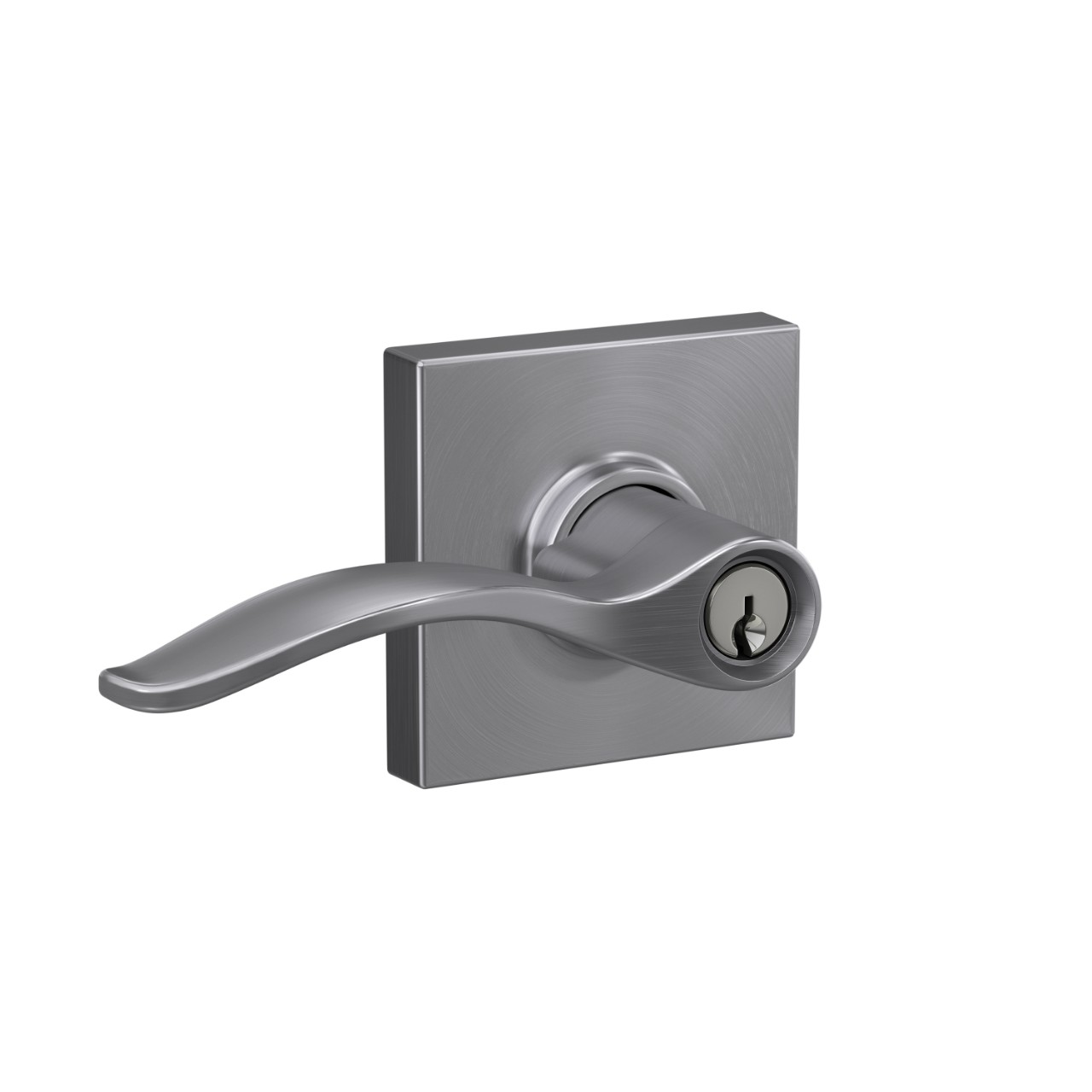 Pennant Lever Keyed Entry Lock with Collins Trim
