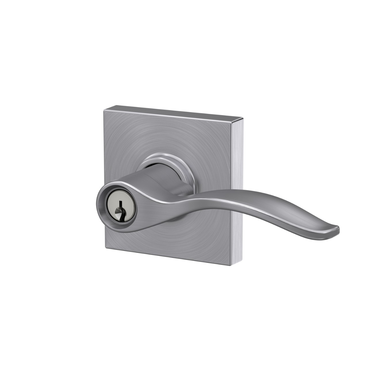 Pennant Lever Keyed Entry Lock with Collins Trim