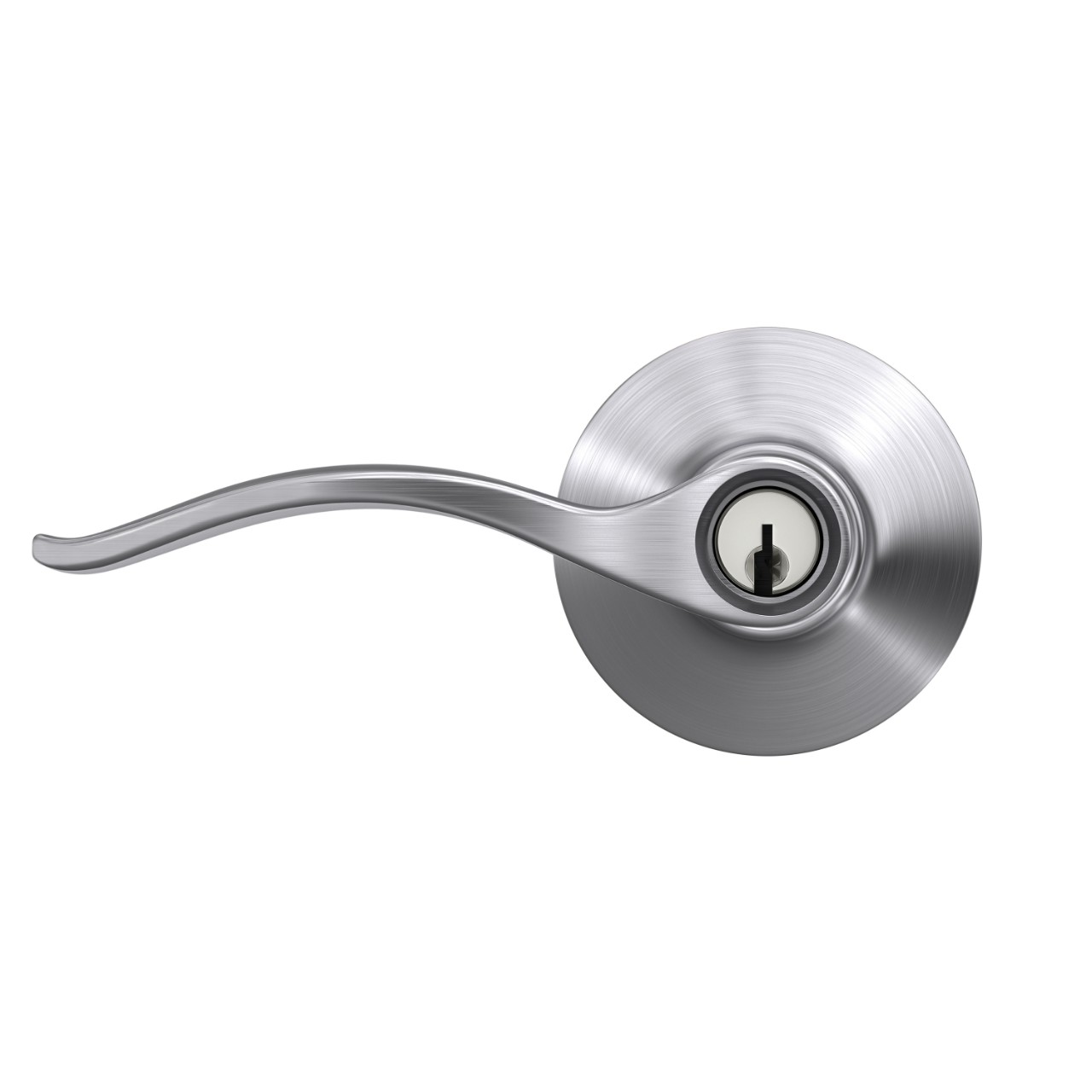 Pennant Lever Keyed Entry Lock with Plymouth Trim