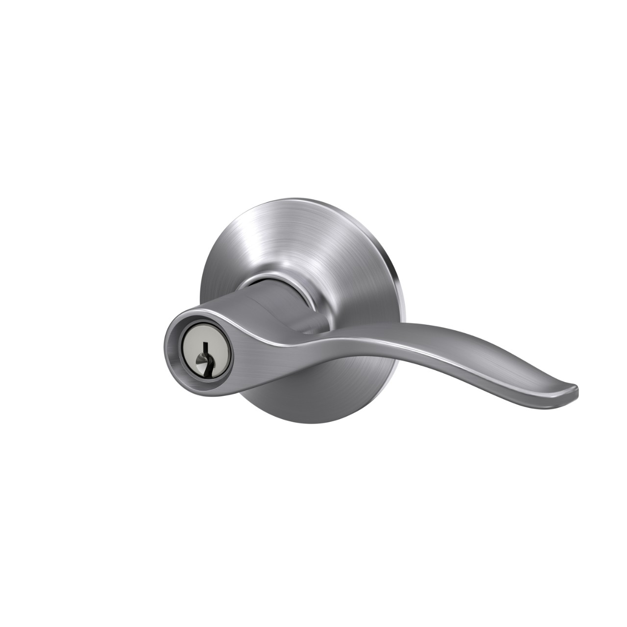 Pennant Lever Keyed Entry Lock with Plymouth Trim