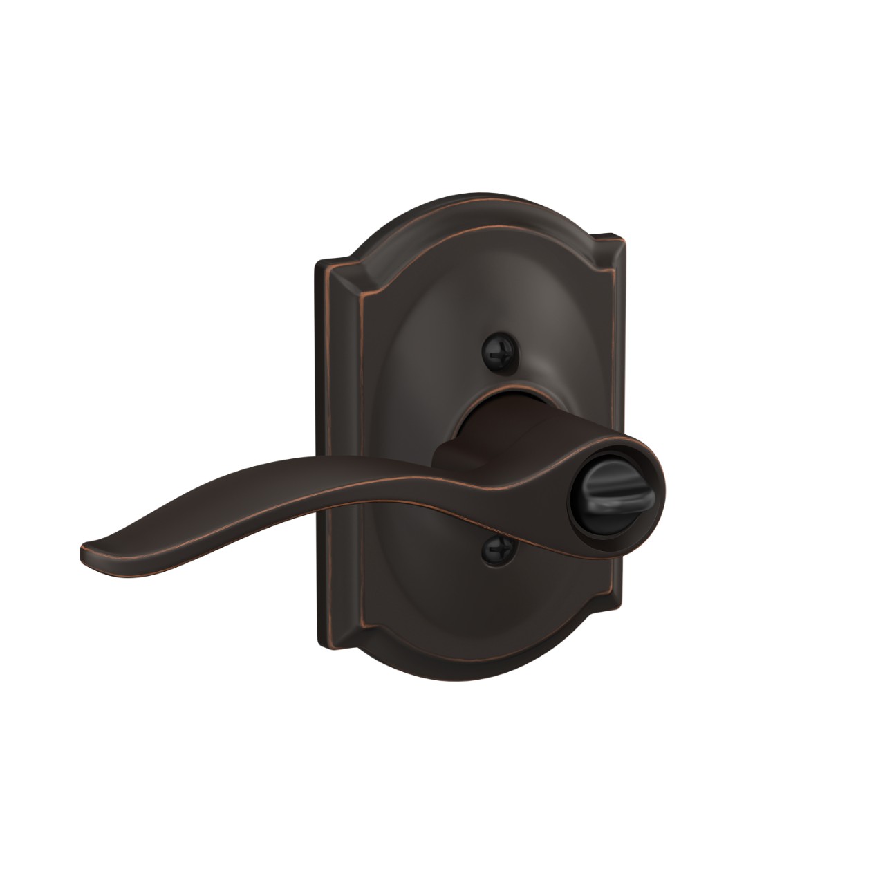 Pennant Lever Keyed Entry Lock with Camelot Trim