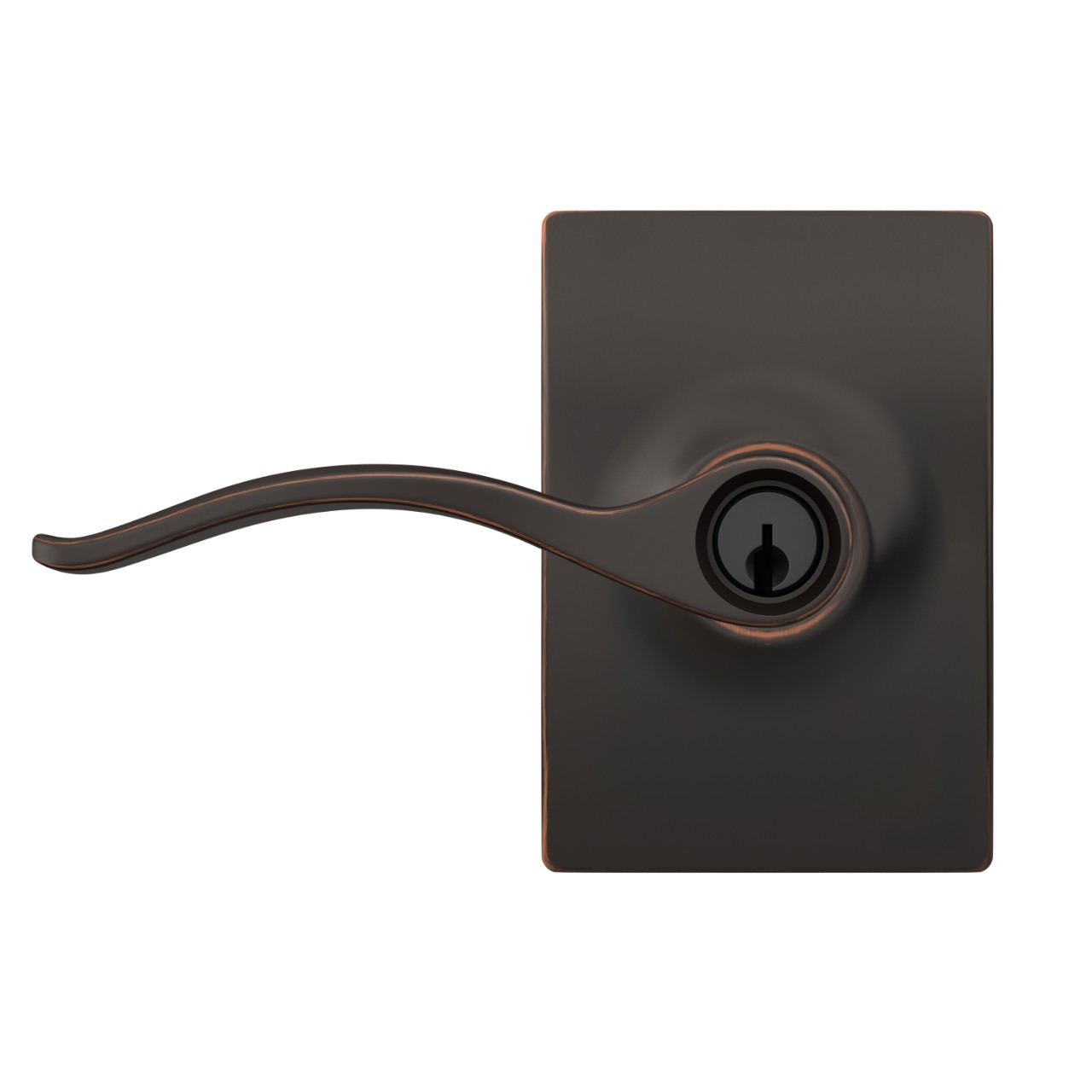 Pennant Lever Keyed Entry Lock with Century Trim
