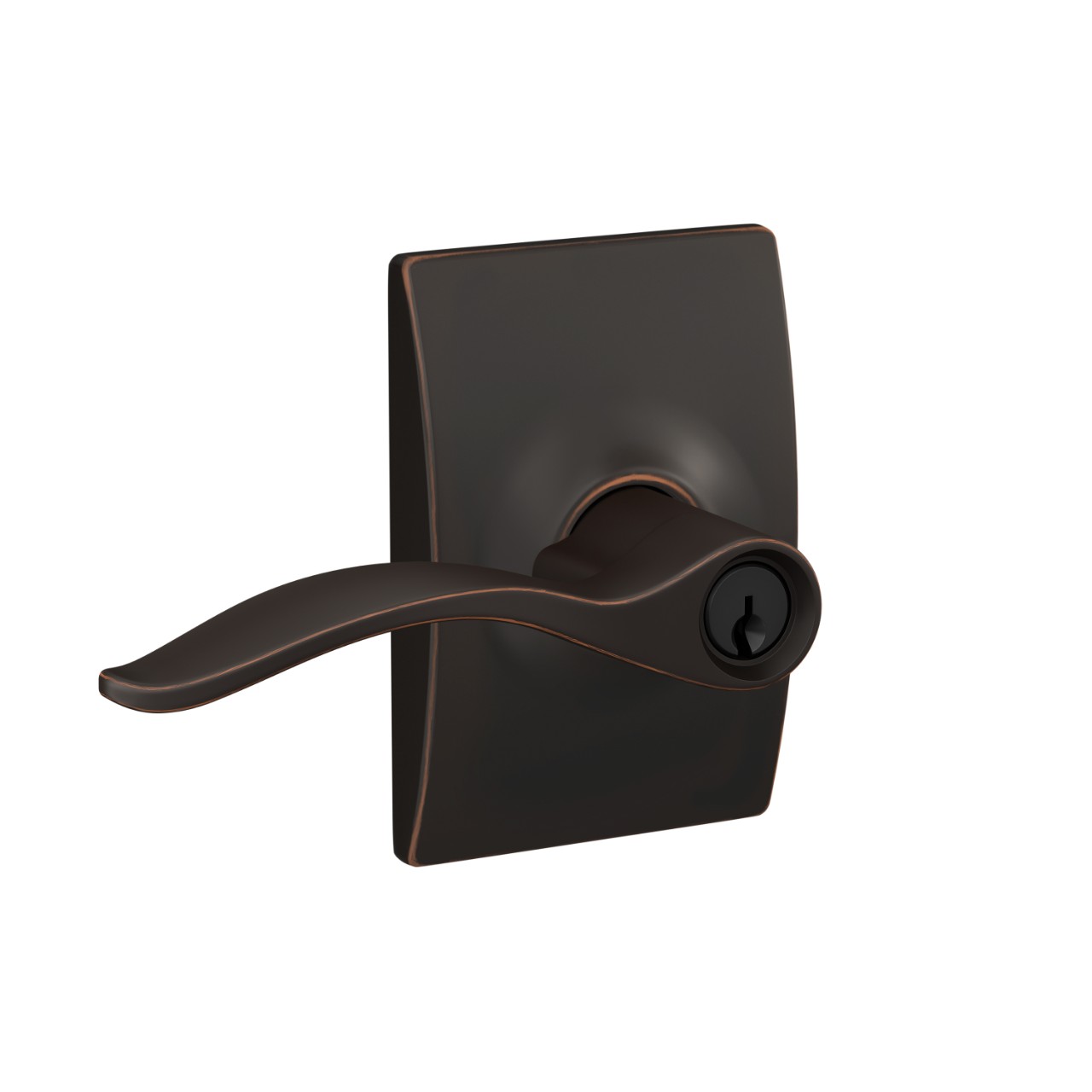 Pennant Lever Keyed Entry Lock with Century Trim