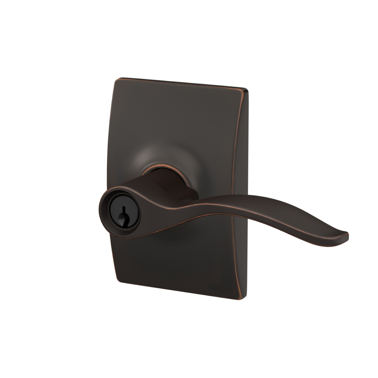 Pennant Lever Keyed Entry Lock with Century Trim
