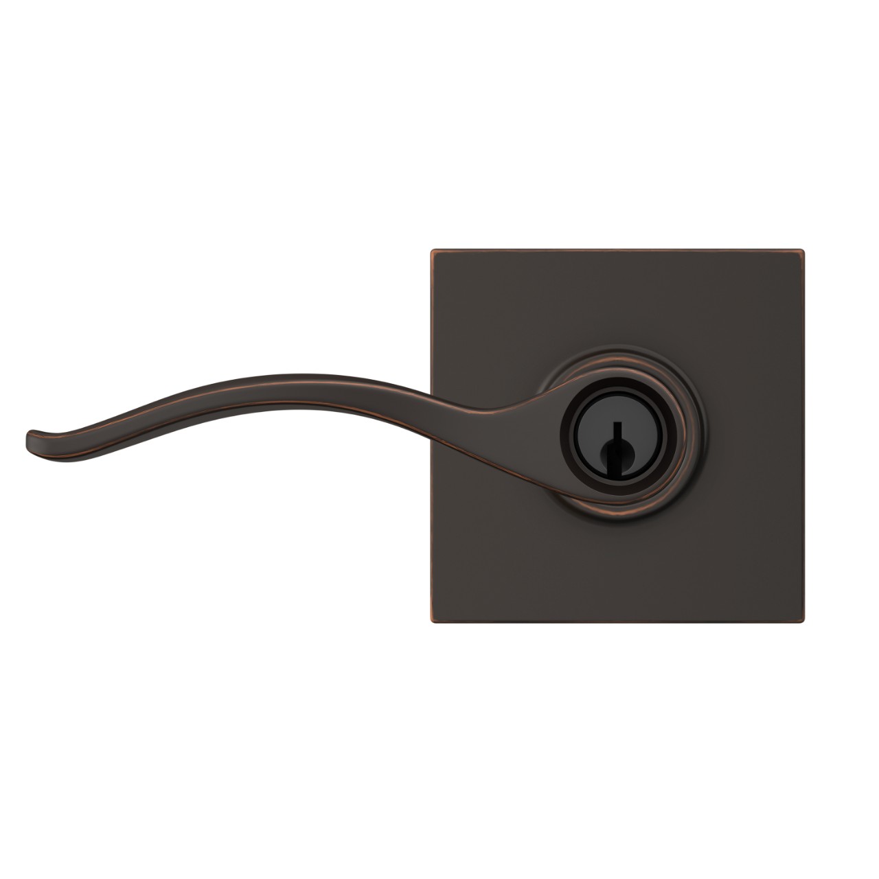 Pennant Lever Keyed Entry Lock with Collins Trim