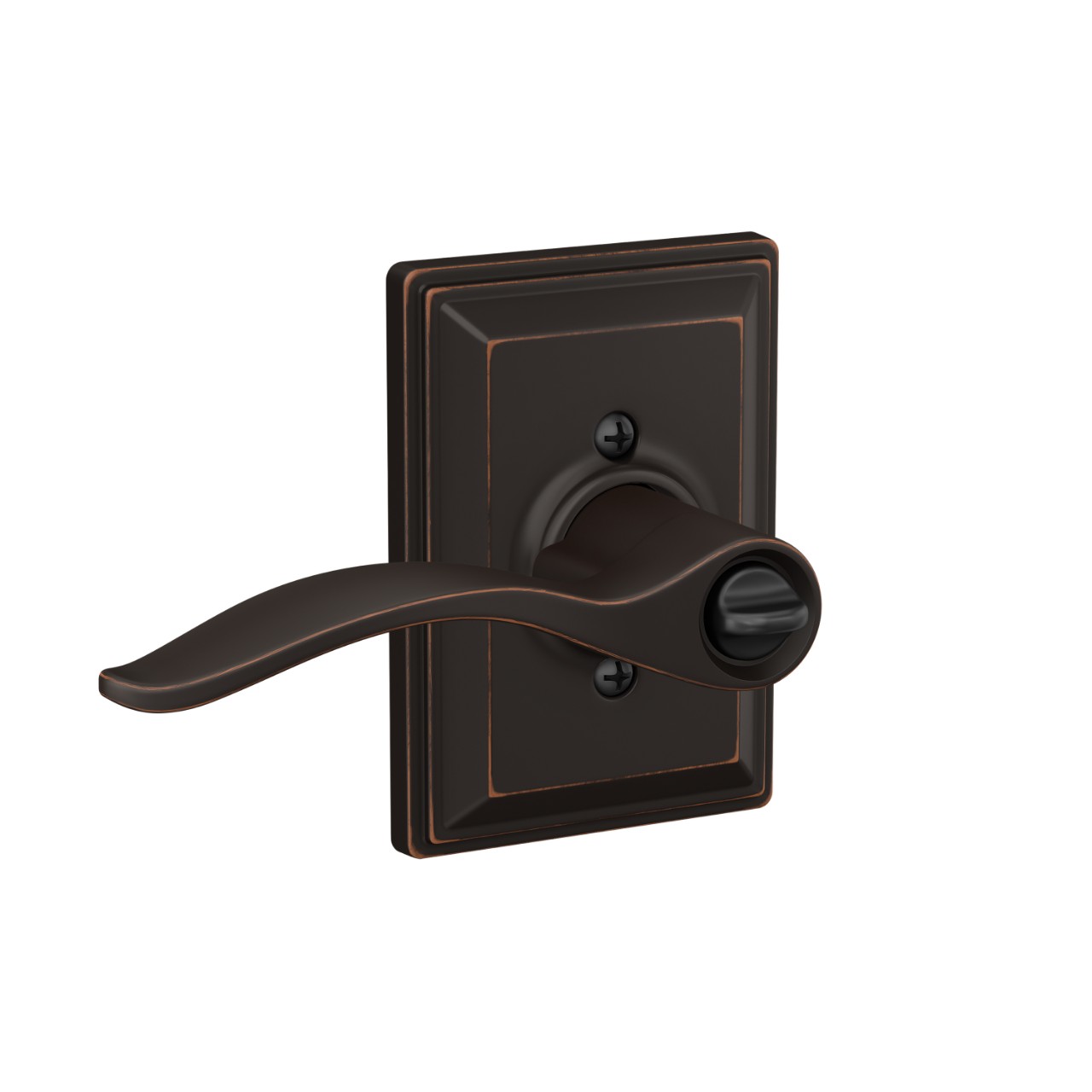 Pennant Lever Keyed Entry Lock with Grandville Trim