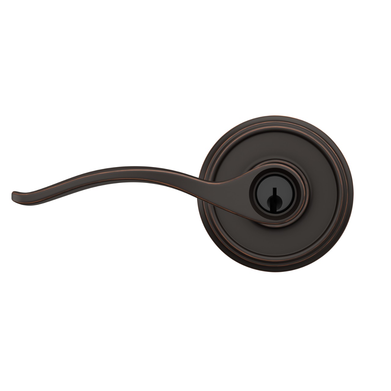 Pennant Lever Keyed Entry Lock with Indy Trim