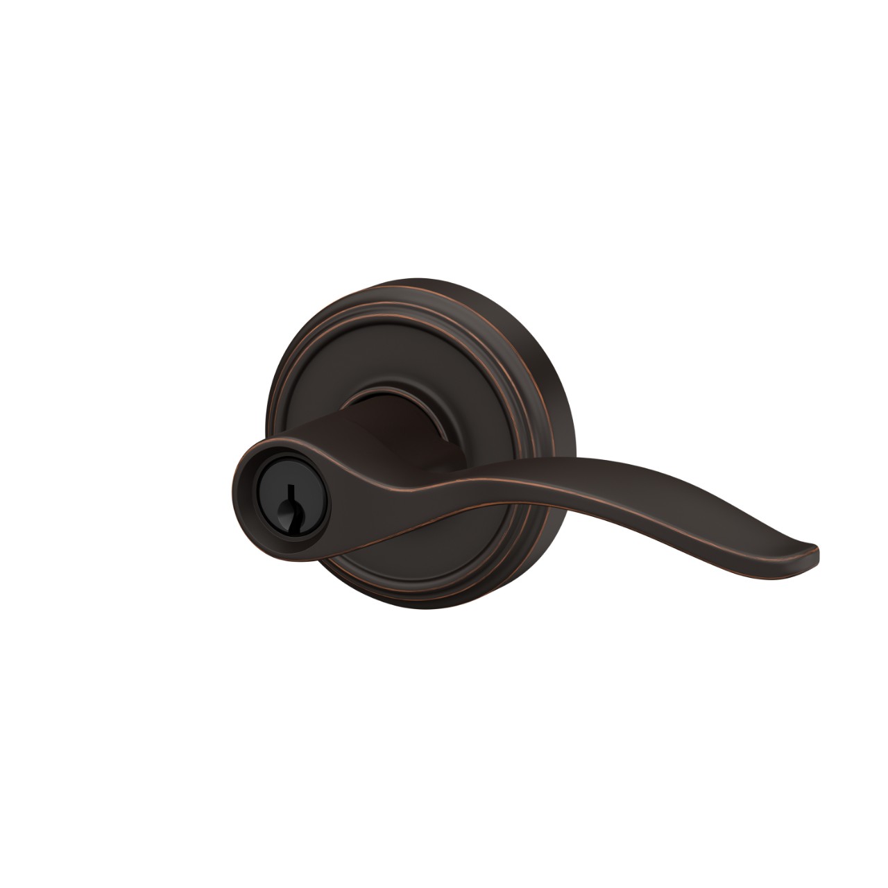 Pennant Lever Keyed Entry Lock with Indy Trim