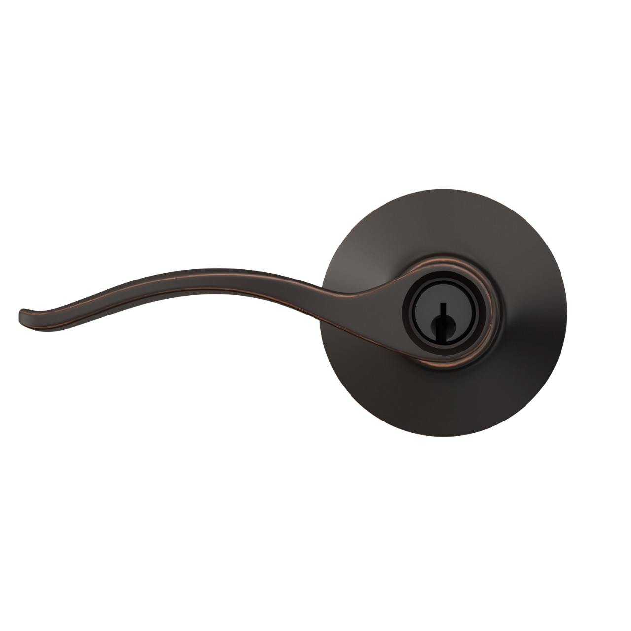 Pennant Lever Keyed Entry Lock with Plymouth Trim