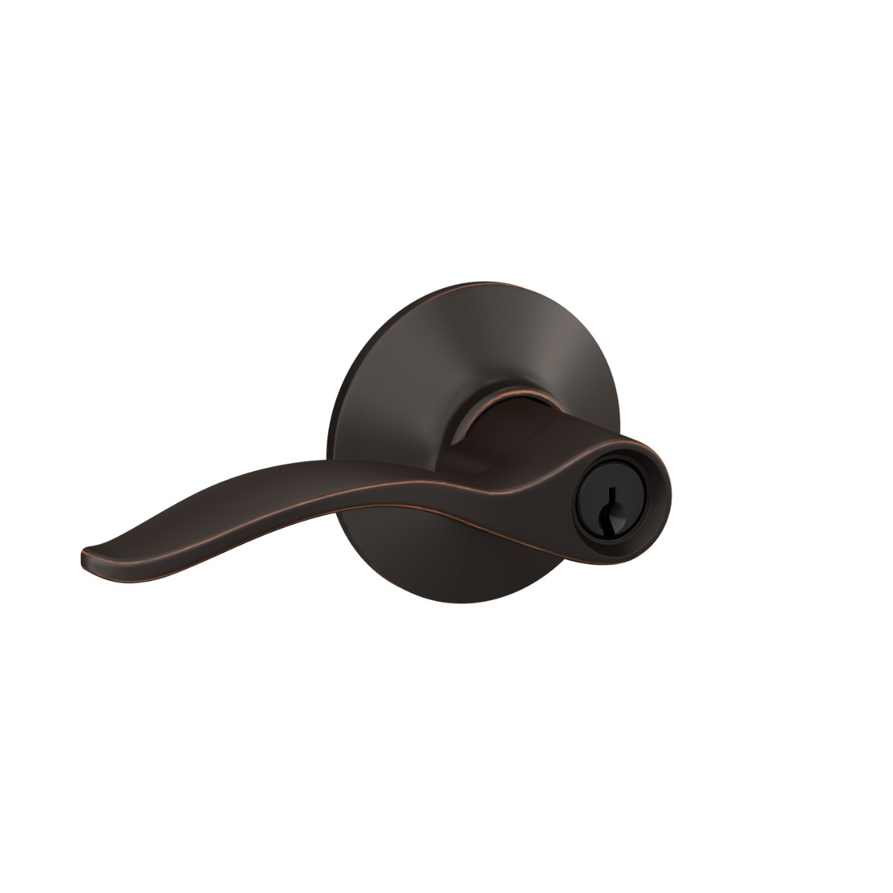 Pennant Lever Keyed Entry Lock with Plymouth Trim