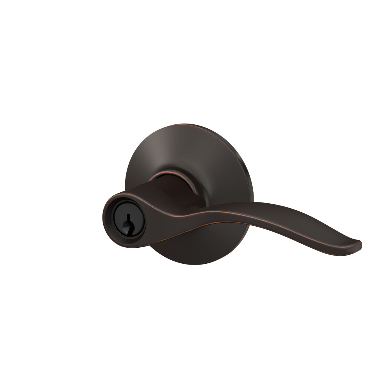 Pennant Lever Keyed Entry Lock with Plymouth Trim